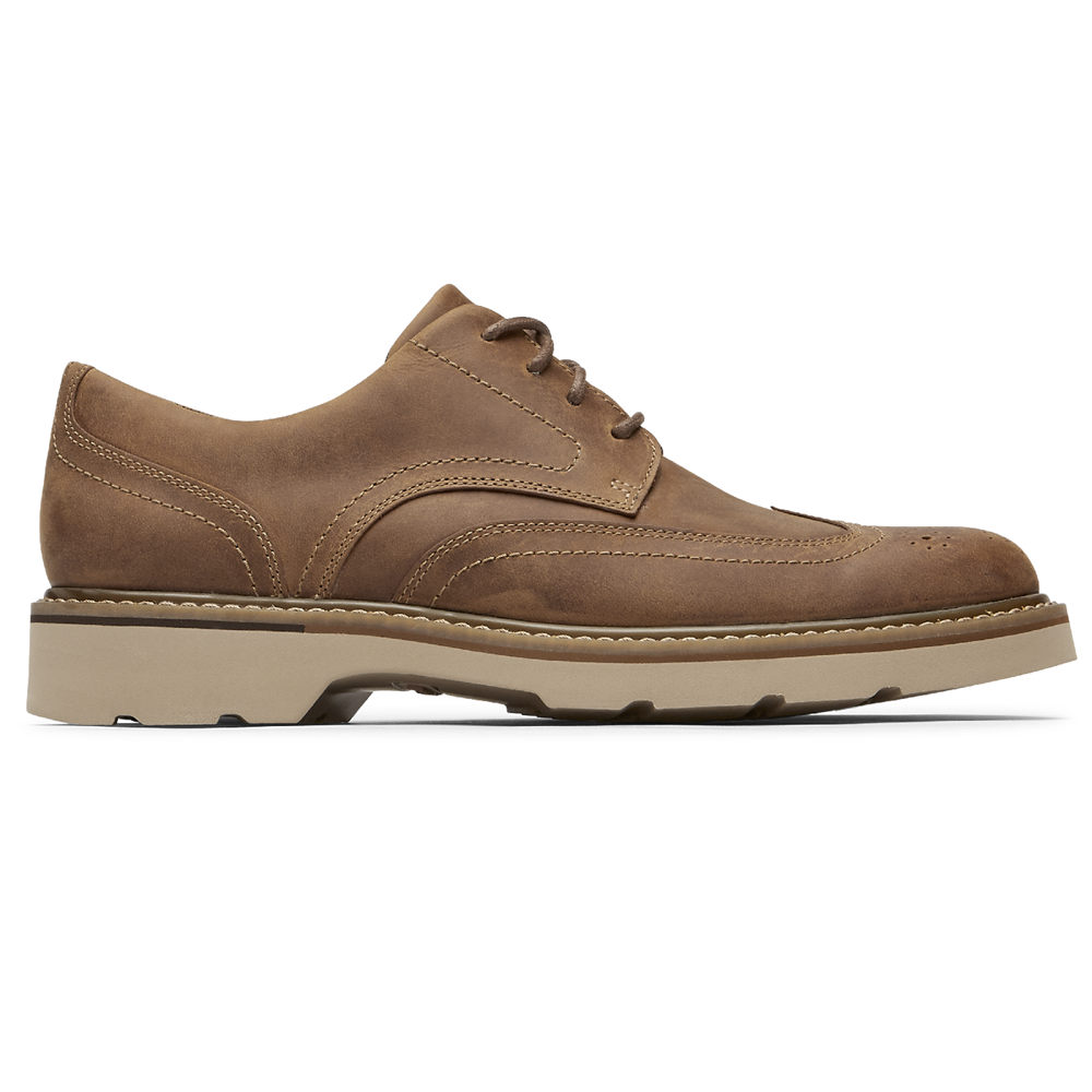 Rockport Mens Charlee Waterproof Wingtip - Sneakers Khaki - HJY521407